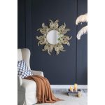 Homeroots - 37" Gold Abstract Sunburst Iron Framed Accent Mirror - Image 6