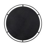 Homeroots - 32" Black Round Iron Framed Accent Mirror - Image 3