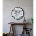 Homeroots - 32" Black Round Iron Framed Accent Mirror - Image 5