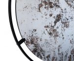 Homeroots - 32" Black Round Iron Framed Accent Mirror - Image 4