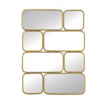 Homeroots - 32" Gold Iron Framed Accent Mirror - Image 2