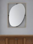 Homeroots - 40" Gold Iron Framed Accent Mirror