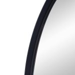 Homeroots - 36" Black Arch Metal Framed Accent Mirror - Image 5