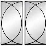 Homeroots - Set of Three Black Iron Framed Accent Mirror - Image 6