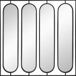 Homeroots - 36" Black Square Iron Framed Accent Mirror - Image 5