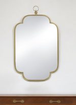 Homeroots - 36" Gold Novelty Iron Framed Accent Mirror