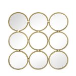 Homeroots - 27" Gold Square Iron Framed Accent Mirror - Image 2