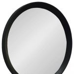 Homeroots - 20" Black Round Wood Framed Accent Mirror - Image 5