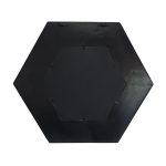 Homeroots - 19" Black Hexagon Wood Framed Accent Mirror - Image 4