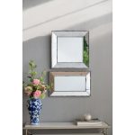 Homeroots - 20" Silver Framed Antiqued Accent Mirror - Image 4