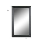 Homeroots - 26" Black Beveled Lines Framed Accent Mirror - Image 4
