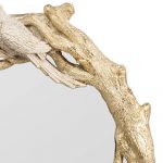 Homeroots - 22" Gold Birds and Branches Resin Framed Accent Mirror - Image 4