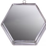 Homeroots - 8" Silver Hexagon Steel Framed Accent Mirror - Image 3