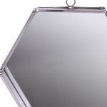 Homeroots - 8" Silver Hexagon Steel Framed Accent Mirror - Image 4