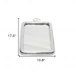 Homeroots - 18" Silver Aluminum Framed Accent Mirror - Image 5