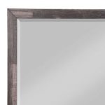 Homeroots - 36" Brown Wood Framed Mounted Dresser Mirror - Image 5