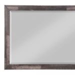 Homeroots - 36" Brown Wood Framed Mounted Dresser Mirror - Image 4