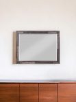 Homeroots - 36" Brown Wood Framed Mounted Dresser Mirror