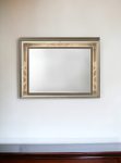 Homeroots - 37" Champagne Lighted Wood Framed Mounted Dresser Mirror