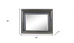 Homeroots - 39" Gunmetal Lighted Wood Framed Mounted Dresser Mirror - Image 5