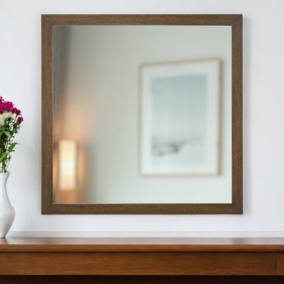 Homeroots - 40" Square Wood Framed Accent Mirror