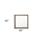 Homeroots - 40" Square Wood Framed Accent Mirror - Image 6