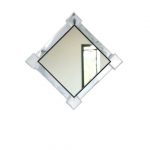Homeroots - 45" Gray And Black Abstract Metal Framed Accent Mirror - Image 3