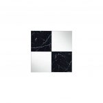 Homeroots - 32" Black And Gray Square Wood composite Framed Accent Mirror - Image 2