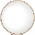 Homeroots - 16" Round Metal Framed Freestanding Mirror - Image 4