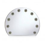 Homeroots - 15" White Abstract Metal Framed Mounted Accent Mirror - Image 2