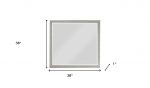 Homeroots - 36" Square Wood Framed Mounted Dresser Mirror - Image 5