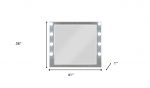 Homeroots - 36" Square Wood Framed Mounted Dresser Mirror - Image 5