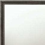 Homeroots - 36" Gray Wood Framed Mounted Dresser Mirror - Image 6