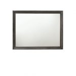 Homeroots - 36" Gray Wood Framed Mounted Dresser Mirror - Image 3