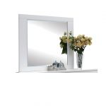 Homeroots - 37" White Wood Framed Mounted Dresser Mirror - Image 3
