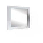 Homeroots - 37" White Wood Framed Mounted Dresser Mirror - Image 2