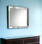 Homeroots - 32" Platinum Wood Framed Mounted Dresser Mirror