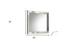 Homeroots - 32" Platinum Wood Framed Mounted Dresser Mirror - Image 6