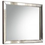 Homeroots - 32" Platinum Wood Framed Mounted Dresser Mirror - Image 3