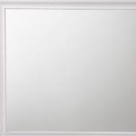Homeroots - 36" White Wood Framed Mounted Dresser Mirror - Image 5