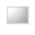 Homeroots - 36" White Wood Framed Mounted Dresser Mirror - Image 4