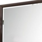 Homeroots - 36" Merlot Wood Framed Mounted Dresser Mirror - Image 3