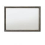 Homeroots - 32" Gray Wood Framed Mounted Dresser Mirror - Image 3