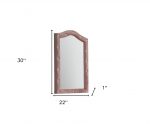 Homeroots - 30" Pink Abstract Wood Framed Mounted Dresser Mirror - Image 5