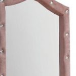 Homeroots - 30" Pink Abstract Wood Framed Mounted Dresser Mirror - Image 4