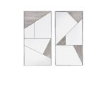 Homeroots - Set of Two Natural Metal Framed Accent Mirror - Image 2