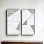 Homeroots - Set of Two Natural Metal Framed Accent Mirror