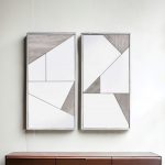 Homeroots - Set of Two Natural Metal Framed Accent Mirror