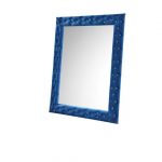 Homeroots - 74" Blue Square Wood Framed Mounted Accent Mirror - Image 3