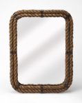 Homeroots - 25" Brown Framed Accent Mirror